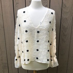 Zara Floral Dot Blouse